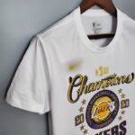 Camiseta Champions Los Angeles Lakers 2020 diseño lateral