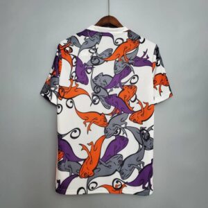Camiseta calentamiento Pre Match Arsenal 2020/21 diseño dorsal