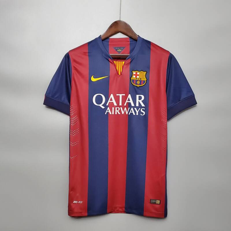 nicotina Nublado Inferior Camiseta local Retro FC Barcelona 2014/15 - IMBICTOZ