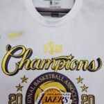 Camiseta Champions Los Angeles Lakers 2020 diseño frontal