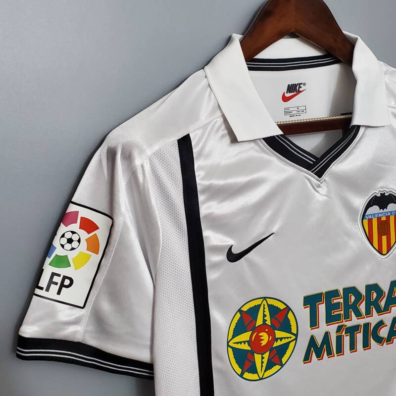 Hola Máquina de escribir Reino Camiseta local Retro Valencia CF 2001 - IMBICTOZ