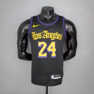 Camiseta Los Angeles Lakers Black Latin Black