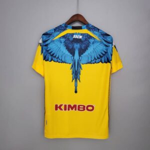 Camiseta Napoli Yellow-blue × Marcelo Burlon 2021/22 diseño dorsal