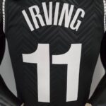 Camiseta Brooklyn Nets Bonus Edition Black diseño dorsal frontal