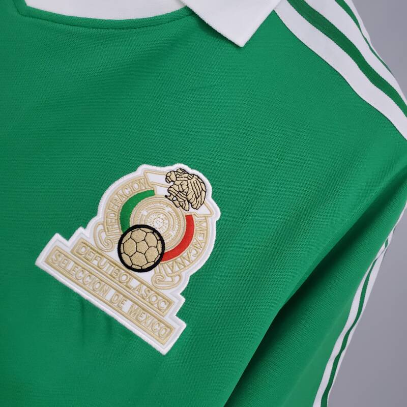 Camiseta Retro Local Selección Mexico Mundial 1986 
