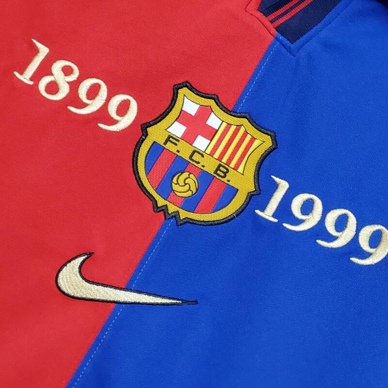 ellos Hacer las tareas domésticas voltaje Camiseta local Retro FC Barcelona 1999 - IMBICTOZ