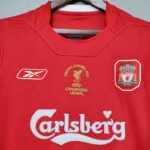 camiseta liverpool 2005 cuello frontal