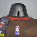Camiseta Portland Trail Blazers City Edition Brown diseño de cuello dorsal