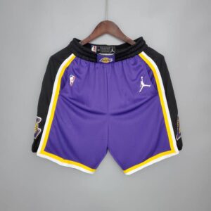 Pantalón corto Lakers Purple Black Side NBA