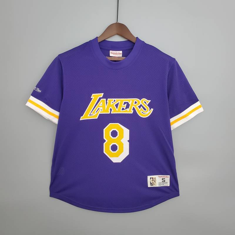 Camiseta Mitchellness Lakers Purple N°. 8 BRYANT Retro Mesh