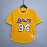 Camiseta Mitchellness Lakers Yellow N°. 34 O’Neial Retro Mesh