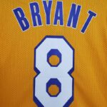 Camiseta Mitchellness Lakers Yellow N°. 8 BRYANT Retro Mesh