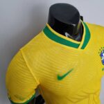Camiseta Brasil Mundial Qatar 2022 Versión jugador lateral Camiseta Brasil Mundial Qatar 2022 Versión jugador lateral