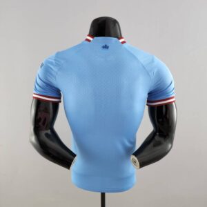 Camiseta Manchester City Primera Equipación 2022-2023 Versión jugador dorsal