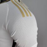 HOMBRO Camiseta de la Selección de Alemania Blanco y Negro 2022 Versión Jugador