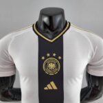 PECHO Camiseta de la Selección de Alemania Blanco y Negro 2022 Versión Jugador