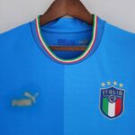 PECHO Camiseta de la Selección de Italia Primera Equipación 2022 Versión Aficionado