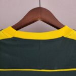 CUELLO TRASERO Camiseta Portero Retro Verde Oscuro Brasil 1998 CUELLO TRASERO Camiseta Portero Retro Verde Oscuro Brasil 1998