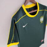 PECHO LATERAL Camiseta Portero Retro Verde Oscuro Brasil 1998 PECHO LATERAL Camiseta Portero Retro Verde Oscuro Brasil 1998