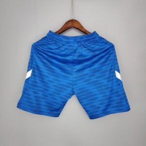 Pantalón corto azul Barcelona entrenamiento 2021-2022 dorsal