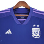 Camiseta alternativa de Argentina color violeta cuello