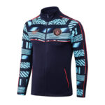 Chaqueta del chándal azul oscuro del Manchester City 2022-2023 Chaqueta del chándal azul oscuro del Manchester City 2022-2023