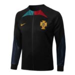 Chaqueta del chándal negro de la Federación Portuguesa de Fútbol 2022-2023 Chaqueta del chándal negro de la Federación Portuguesa de Fútbol 2022-2023