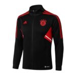 Chaqueta del chándal negro del FC Bayern München 2022-2023 Chaqueta del chándal negro del FC Bayern München 2022-2023