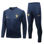 Conjunto de chándal azul de la Federación Francesa de Fútbol 2022-2023 Conjunto de chándal azul de la Federación Francesa de Fútbol 2022-2023