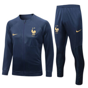 Conjunto de chándal azul de la Federación Francesa de Fútbol 2022-2023