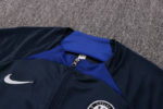 Cuello de la chaqueta del chándal zafiro del Chelsea 2022-2023