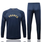 Dorso de conjunto de chándal azul de la Federación Francesa de Fútbol 2022-2023 Dorso de conjunto de chándal azul de la Federación Francesa de Fútbol 2022-2023