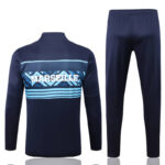 Dorso del conjunto de chandal azul del Olympique de Marsella 2022-2023