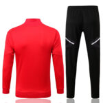 Dorso del conjunto de chándal rojo de La Sao Paulo 2022-2023 Dorso del conjunto de chándal rojo de La Sao Paulo 2022-2023