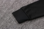 Manga de la chaqueta del chándal negro Koreano 2022-2023 Manga de la chaqueta del chándal negro Koreano 2022-2023