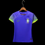 Camiseta Brasil femenino segunda equipación 22-23 frontal Camiseta Brasil femenino segunda equipación 22-23 frontal