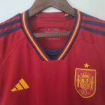 Camiseta España primera equipación Mundial Qatar 2022- Mujer cuello Camiseta España primera equipación Mundial Qatar 2022- Mujer cuello