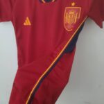 Camiseta España primera equipación Mundial Qatar 2022- Mujer lateral Camiseta España primera equipación Mundial Qatar 2022- Mujer lateral
