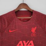 Camiseta Liverpool entrenamiento rojo 2022-2023 cuello Camiseta Liverpool entrenamiento rojo 2022-2023 cuello