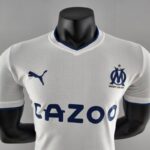 Camiseta Olympique de Marsella versión jugador local 2022-2023 cuello Camiseta Olympique de Marsella versión jugador local 2022-2023 cuello