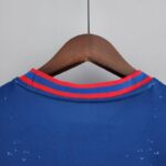 Camiseta PSG edición especial azul y blanco dorso del cuello Camiseta PSG edición especial azul y blanco dorso del cuello