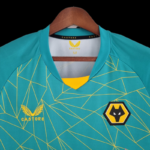 Camiseta de visitantes Wolverhampton 2022-2023 cuello Camiseta de visitantes Wolverhampton 2022-2023 cuello