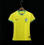 Camiseta local de Brasil mujer versión fan 22-23 Frontal Camiseta local de Brasil mujer versión fan 22-23 Frontal