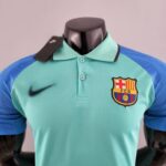 Polo FC Barcelona verde 2022-2023 cuello 2 Polo FC Barcelona verde 2022-2023 cuello 2