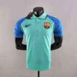 Polo FC Barcelona verde 2022-2023 frontal Polo FC Barcelona verde 2022-2023 frontal