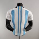 camiseta de argentina con 3 estrellas dorsal