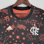 Camiseta Flamengo prepartido - Mujer 2022-2023 cuello