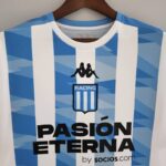 Camiseta Racing Club segunda equipación 2022-2023 cuello frontal Camiseta Racing Club segunda equipación 2022-2023 cuello frontal