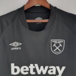 Camiseta West Ham segunda equipación 2022-2023 cuello frontal Camiseta West Ham segunda equipación 2022-2023 cuello frontal