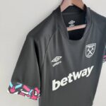 Camiseta West Ham segunda equipación 2022-2023 lateral Camiseta West Ham segunda equipación 2022-2023 lateral